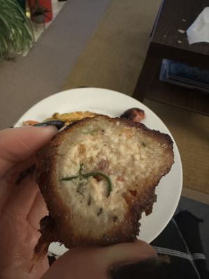 The tomato croquette. Scoffed the gyros wrap and brownie before I could take a photo 😋  at The Athenian in West London