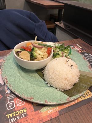 Began Thai green curry  at Banana Tree - Covent Garden in London