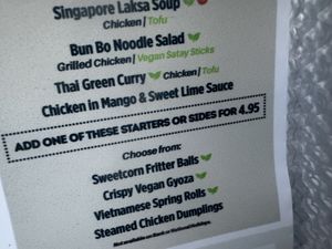 vegan options  at Banana Tree  in South East London