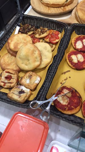 Pizzas  at 4 Amici al Bar in Livorno