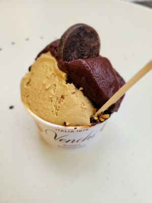 Vegan Gelato-- ask for a vegan chocolate on top! at Venchi Chocolate & Gelato Columbus Circle  in New York City