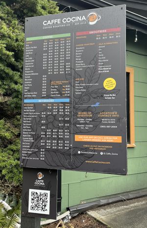   at Caffe Cocina Coffee Roasting Co. in Poulsbo