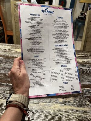 Menu #Veganuary at Blu Arroz Asian Bistro in Stuart