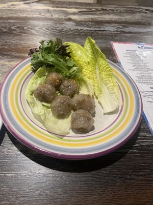 Sago- steamed tapioco pearl, sweet radish, red onion, roasted peanut, romaine lettuce & cilantro. Soooo good!!! #Veganuary at Blu Arroz Asian Bistro in Stuart