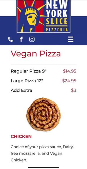 Menu  at New York Slice Pizzeria in Redbank Plains