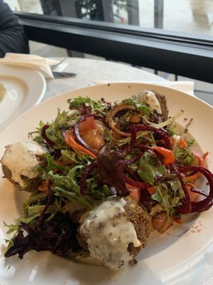 Falafel salad  at Yanni Bistro in Matthews