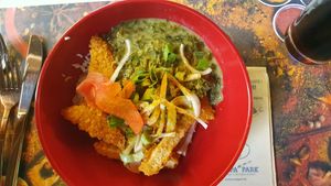 Vegan Chicken Bowl at Europa Park - SPICES - Cuisines du Monde in Rust