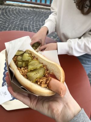   at Europa Park - Moby Dick Hot Dogs - Kiosk in Rust