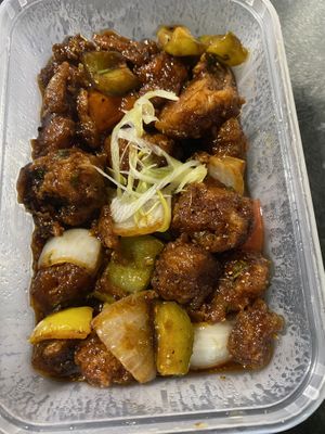 Chilli Soya Chunks   at Uday's Indian Restaurant in Wolverhampton