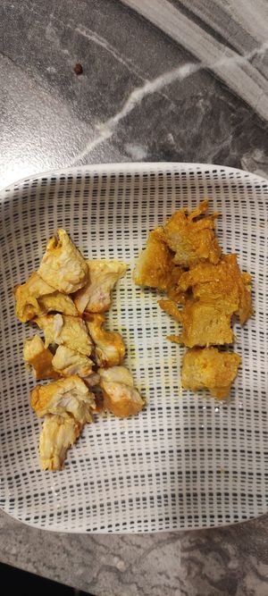 Don't trust if you're vegetarian. Ordered vegetarian soya but found one piece of chicken unfortunately. Been strict vegetarians this was really unpleasant.  at Uday's Indian Restaurant in Wolverhampton