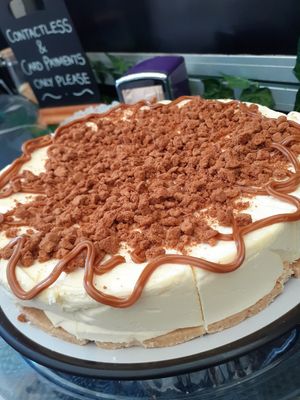 Vegan cheesecake  at Roots Vegan Food - Pop up in Littlehampton