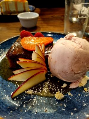 Vegan Sticky Toffee Pudding at Clachan Inn in Stirling