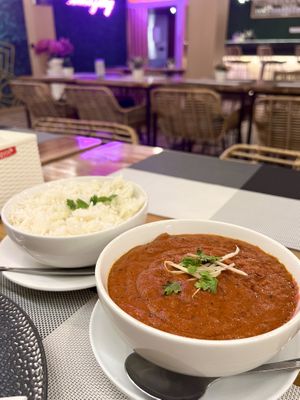 Butter chicken (ask to make  vegan)  at Mokshu Vegetarian Cuisine in Canggu
