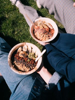 Large Acai and Spirulina Bowls at bär in Gothenburg