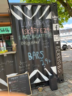 Menu 2 at bär in Gothenburg