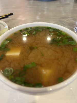 Miso has no fish!  at Mt Fuji Japanese Cuisine - Maybe closed in Kathmandu