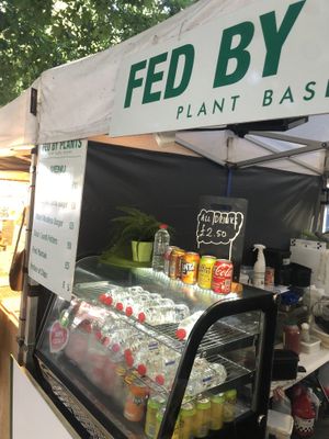 Pictured is the stand   at Fed By Plants in South East London