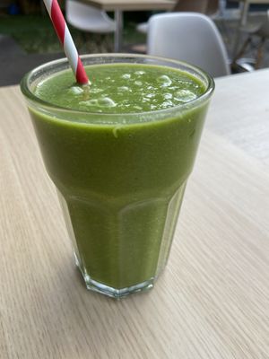 Green juice  at Fed By Plants in South East London