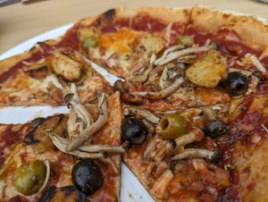 I just took this photo of food because we were really hungry and it was delicious at Fed By Plants in South East London