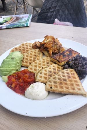 Waffle at Fed By Plants in South East London