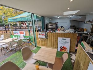 The inside, better hope it doesn't rain! at Fed By Plants in South East London