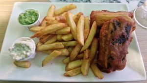 Tofish and chips at Fed By Plants in South East London