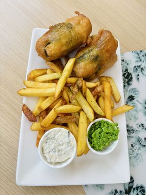 Award winning vegan fish & chips  at Fed By Plants in South East London