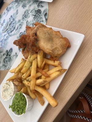 „Fish“ and chips  at Fed By Plants in South East London