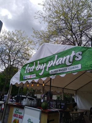 Sign at Fed By Plants in South East London