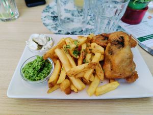 Tofish and chips at Fed By Plants in South East London