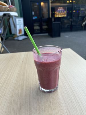 Berry smoothie  at Fed By Plants in South East London