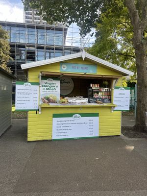 New location / food stall on riverwalk.   at Fed By Plants in South East London