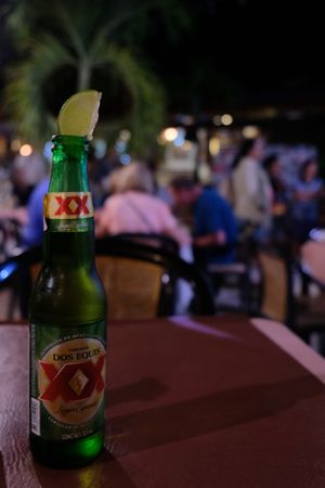 Beer at Asia Caribe in Isla Mujeres