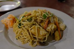 Singapore Noodles at Asia Caribe in Isla Mujeres