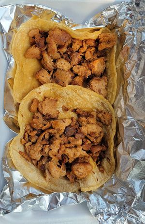 Vegan Carne Asada Tacos at Tlacoyo Mexican Grill in Deerfield