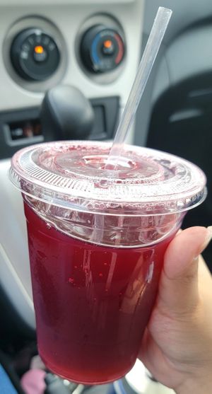 Agua de Jamaica at Tlacoyo Mexican Grill in Deerfield