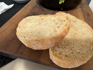Delicious bread   at Shambhala Bakery in Zabljak