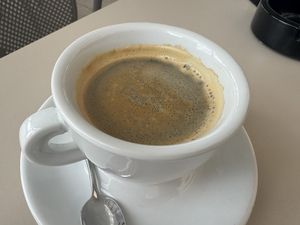 Good americano - you can’t really go wrong while making americano   at Shambhala Bakery in Zabljak
