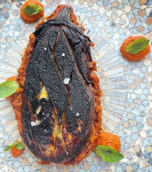 Eggplant  at Osteria Del Vicario in Certaldo