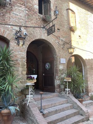   at Osteria Del Vicario in Certaldo