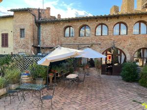 Yard at Osteria Del Vicario in Certaldo