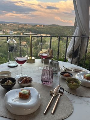   at Osteria Del Vicario in Certaldo