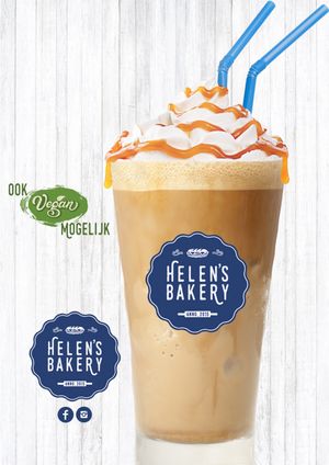 Iced Frappé, ook vegan mogelijk met oatmilk ipv melk en zonder slagroom at Helen's Bakery  in Middelburg