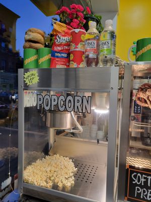 Popcorn machine! at Yough in Brooklyn