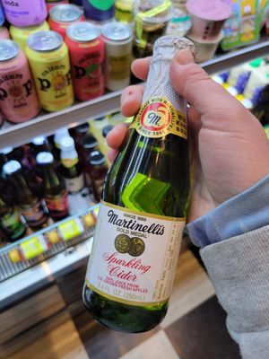 Lil sparkling cider at Yough in Brooklyn