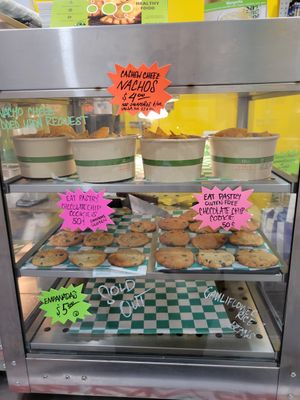 Lil cookies and gluten free option. Plus nachos! at Yough in Brooklyn