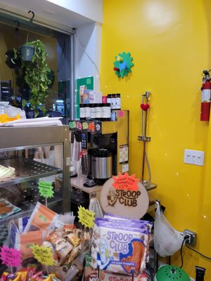 Cawfee and Stroop waffle at Yough in Brooklyn