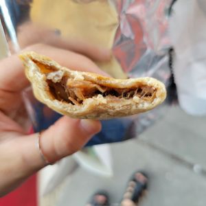 "Pulled pork" empananda at Yough in Brooklyn