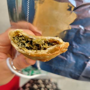 Spinach artichoke empanada at Yough in Brooklyn