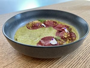 Ravioli #Veganuary at D'mentes Café Bistró in Santiago